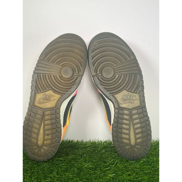 Nike Dunk Low 310569-071 Neon Multicolor Pink Green Orange Sneakers Size 7Y/Wome - Picture 10 of 11